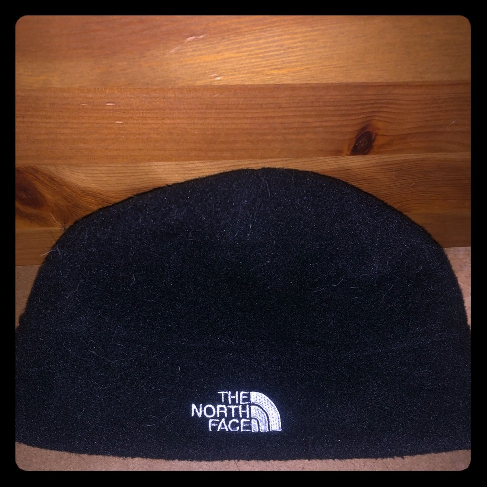 North Face black beanie